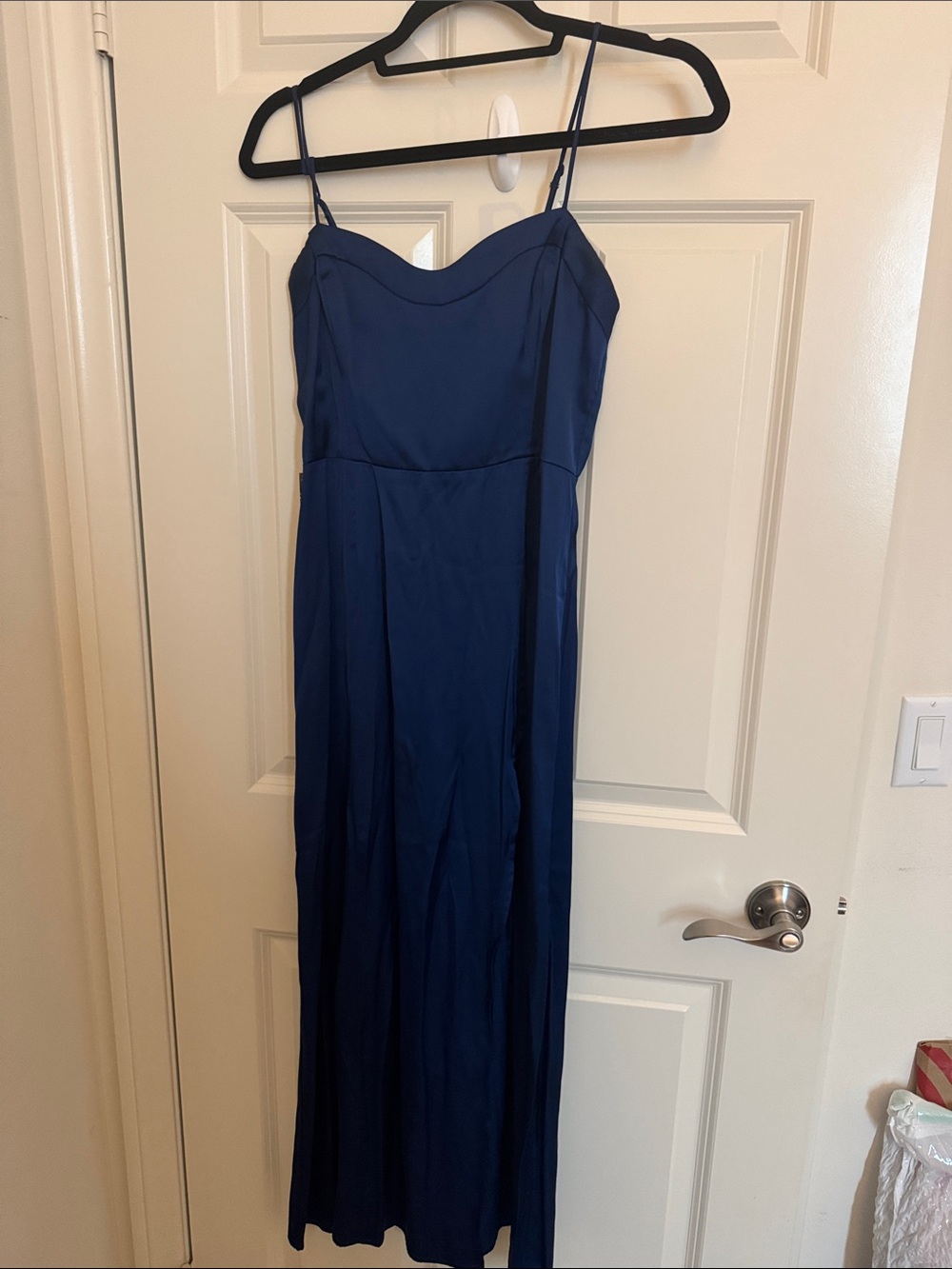 Abercrombie&Fitch Navy Blue Spaghetti Strap Maxi Dress